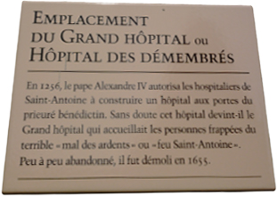 Grand hopital Feu du St-Antoine Article